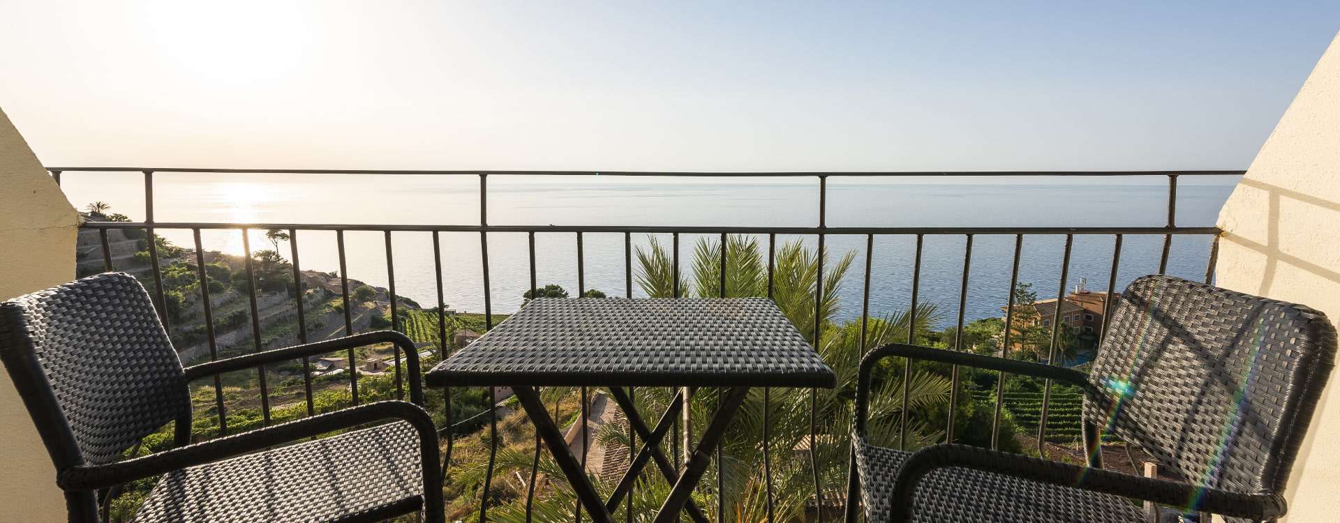 View from one of the front rooms of Hostal Sa Baronia