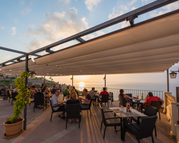 Terrace of Sa Baronia, with beautiful sea views